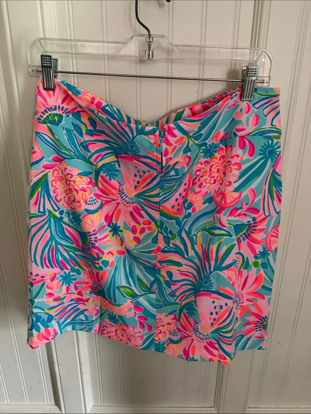 Lilly Pulitzer Tropical Punch Mini Skort - Pink, Aqua & Green - Picture 3 of 4